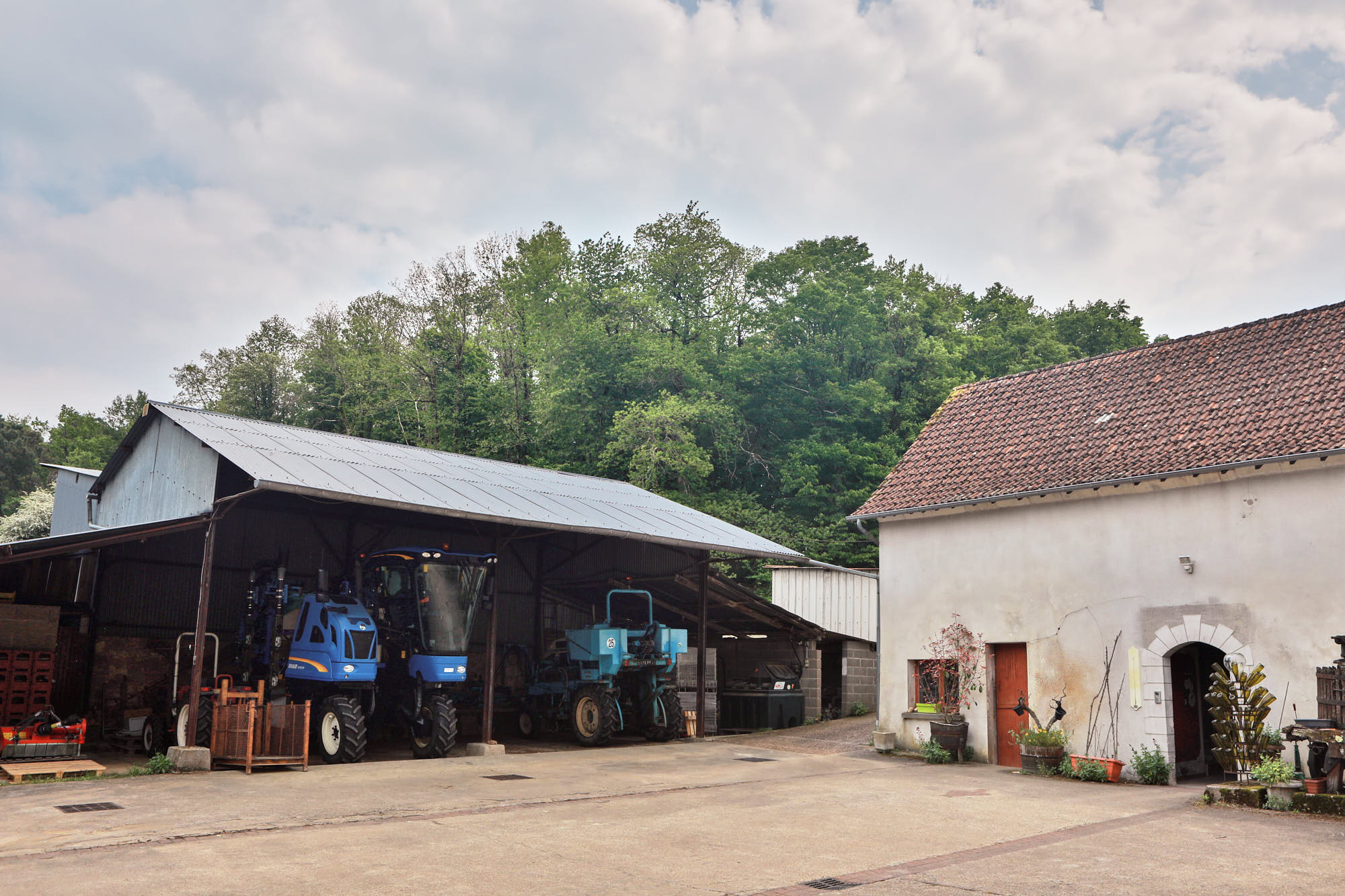 Bâtiments de domaine viticole en Touraine
