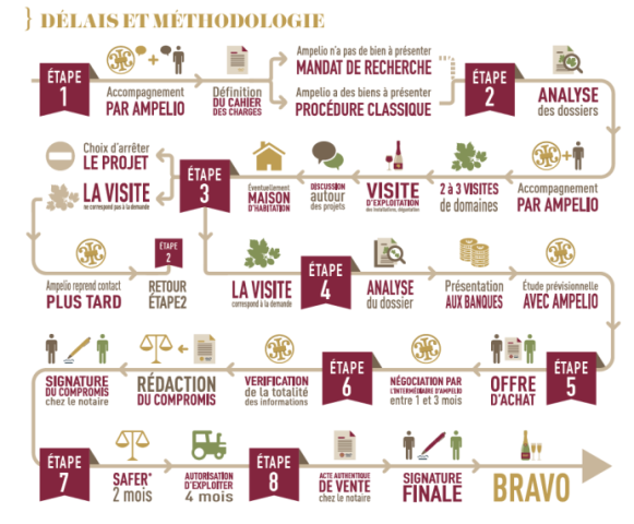 Processus de reprise d’un domaine viticole par des non initiés (2/2) – Les étapes
